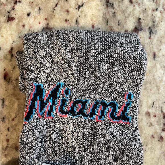 NWT Miami Marlins Team Socks - Picture 2 of 4